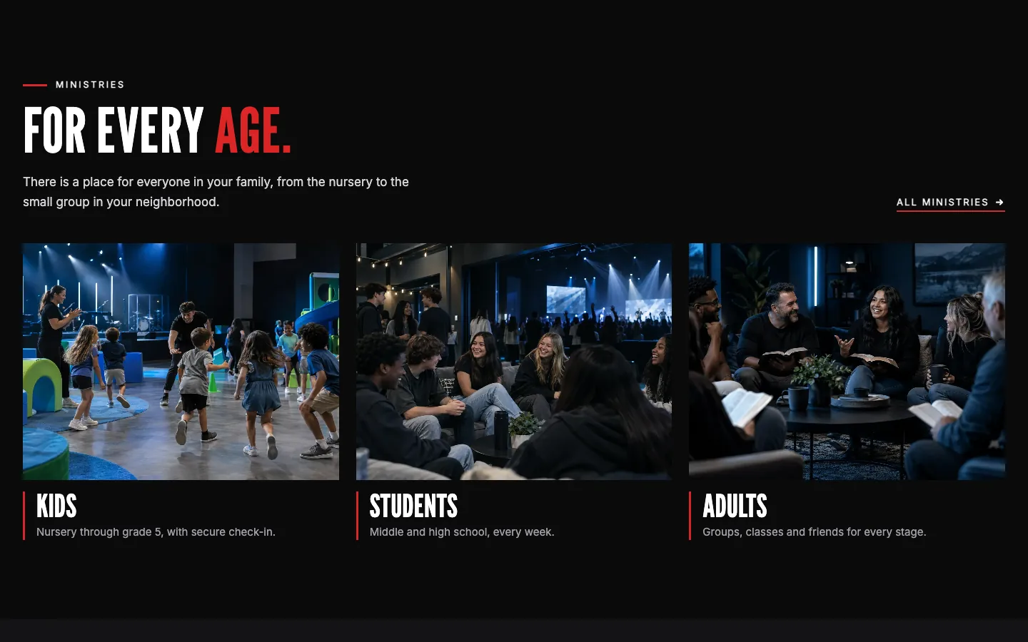 Anthem: Ministries for every age