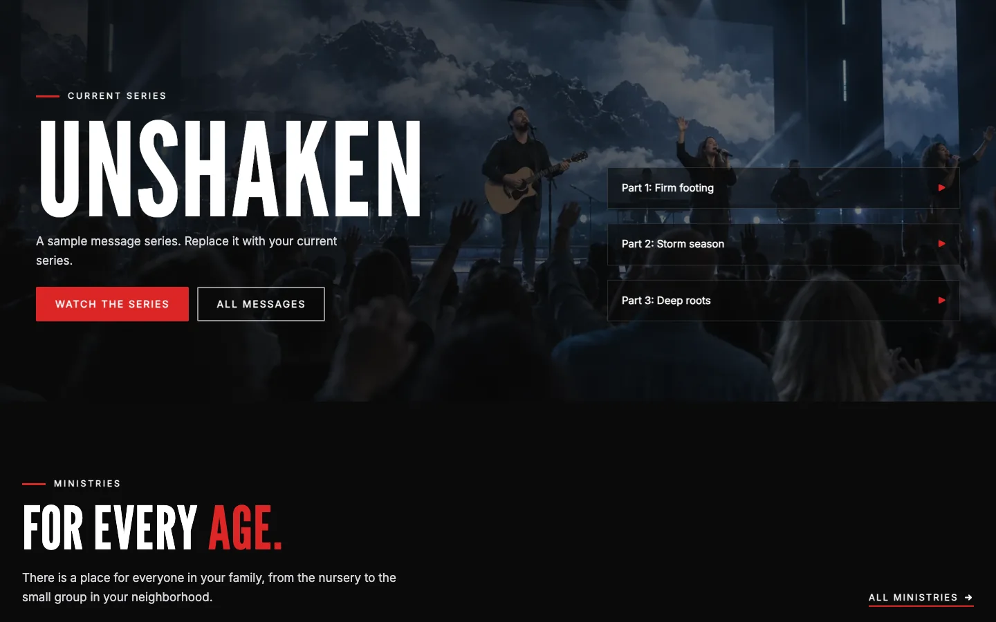Anthem: Current series banner