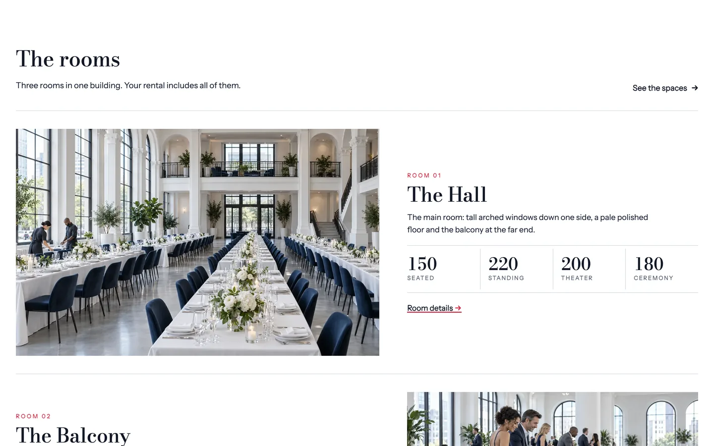 Assembly: The rooms