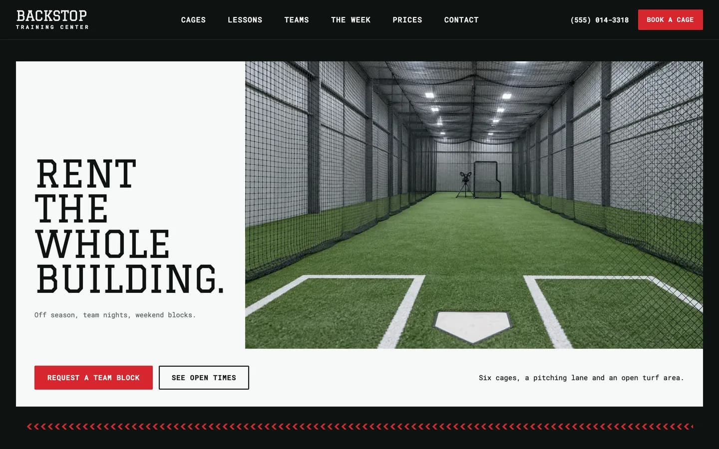 Backstop: Home / rent the whole building
