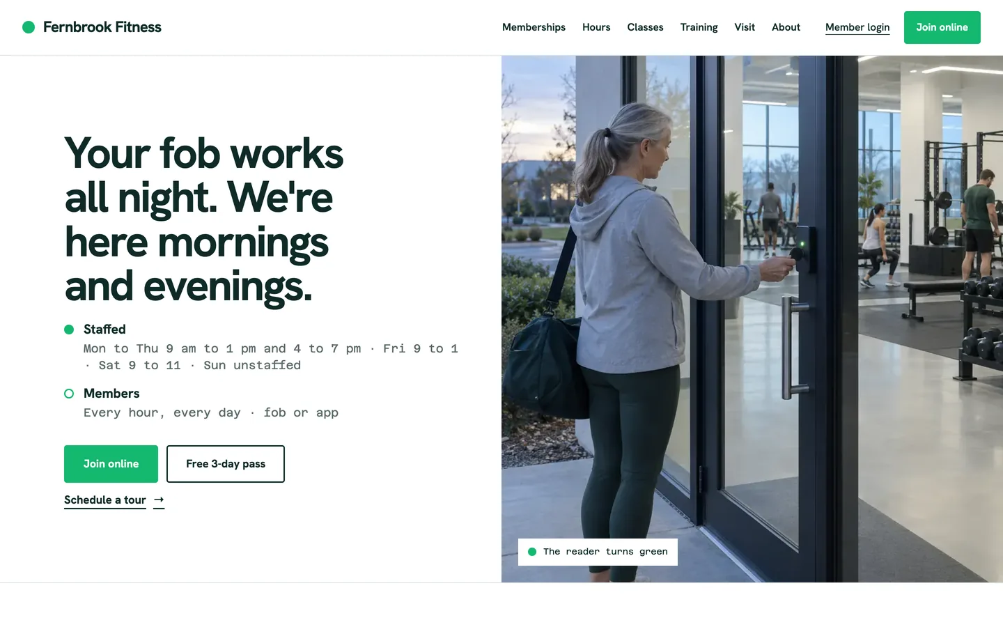 Blink website template homepage