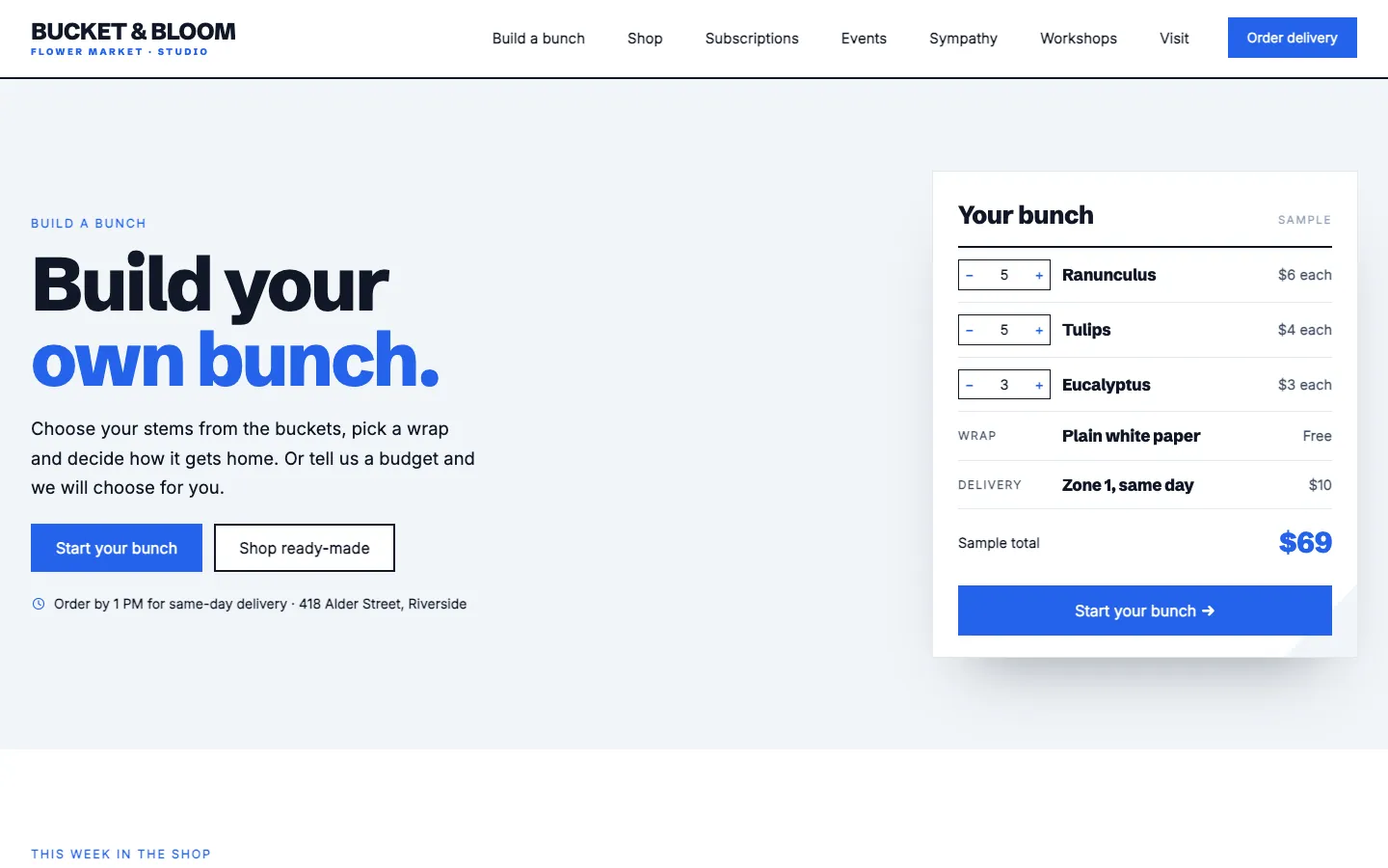 Bucket: Home / build your own bunch