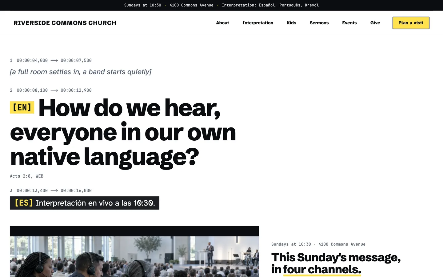 Caption: Home / in our own native language
