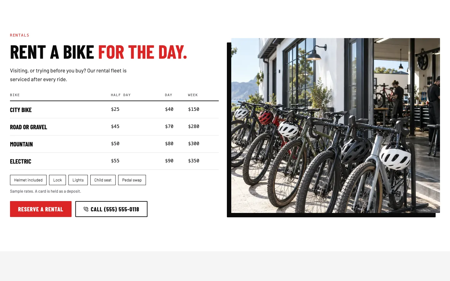 Chainline: Rentals and test rides