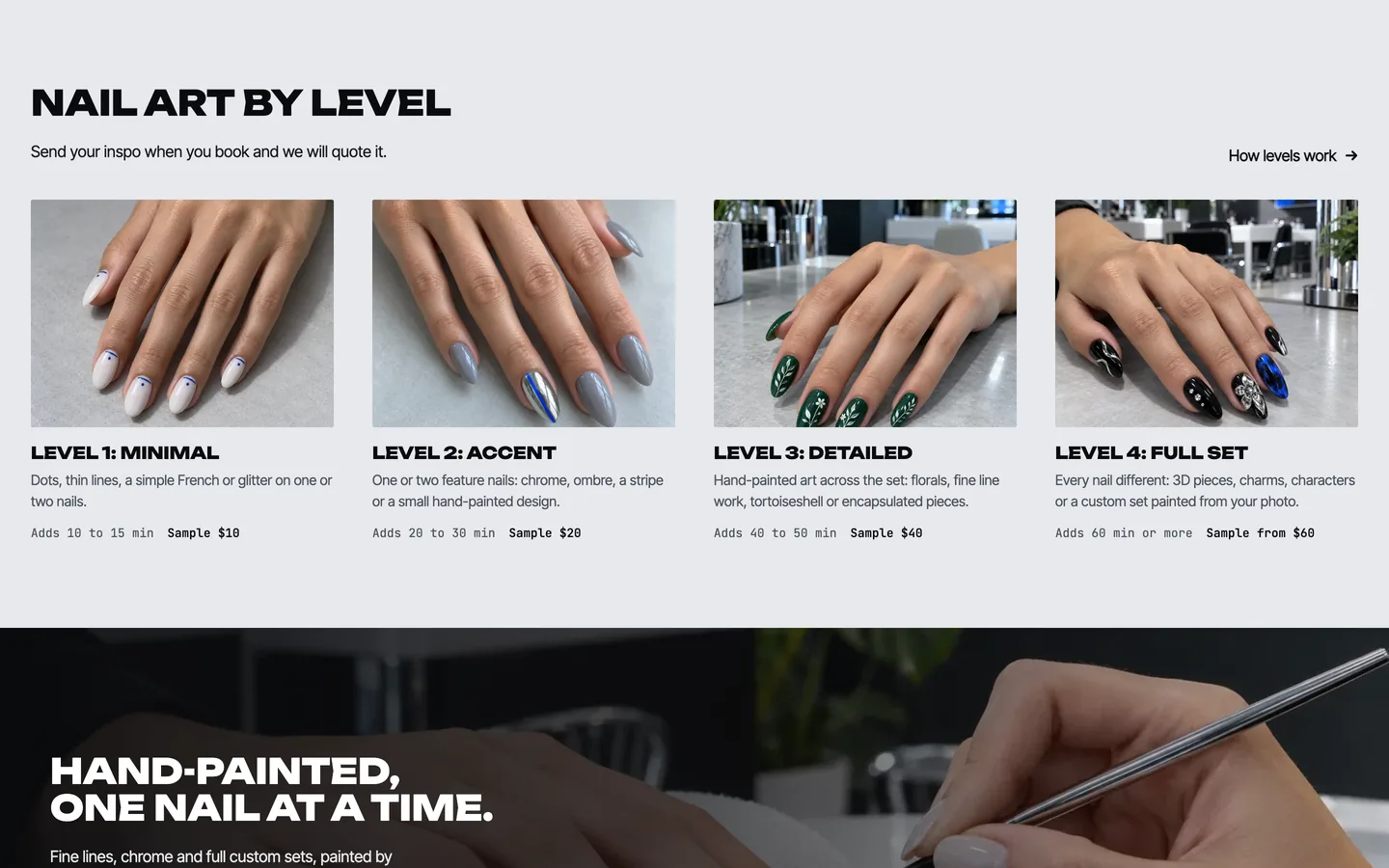 Chroma: Nail art by level