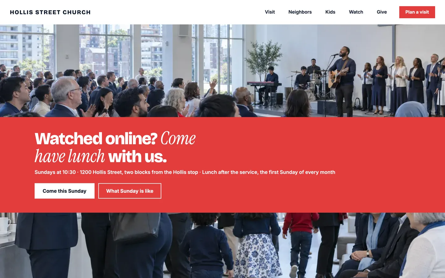 Confluence: Home / watched online? come have lunch