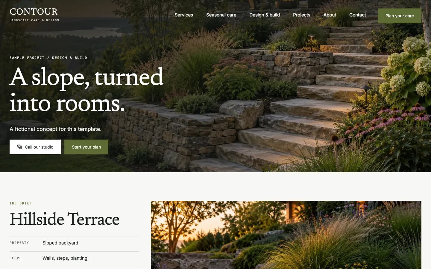 Contour: Hillside Terrace / sample project