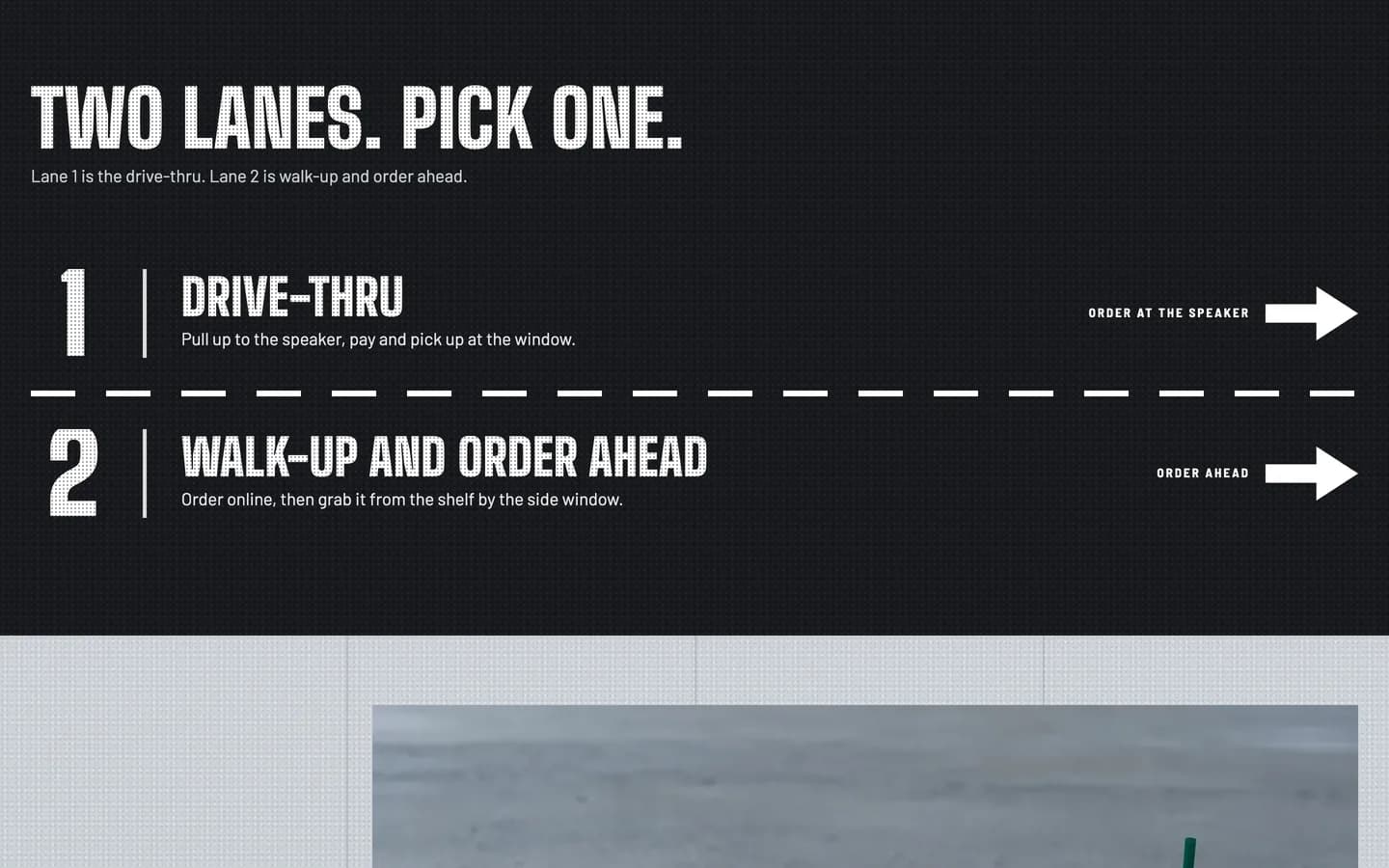 Curb: Two lanes, pick one