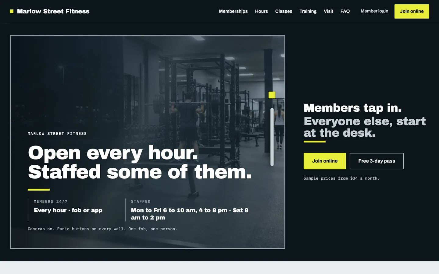 Decal website template homepage