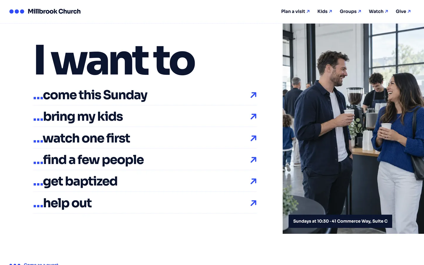 Ellipsis website template homepage