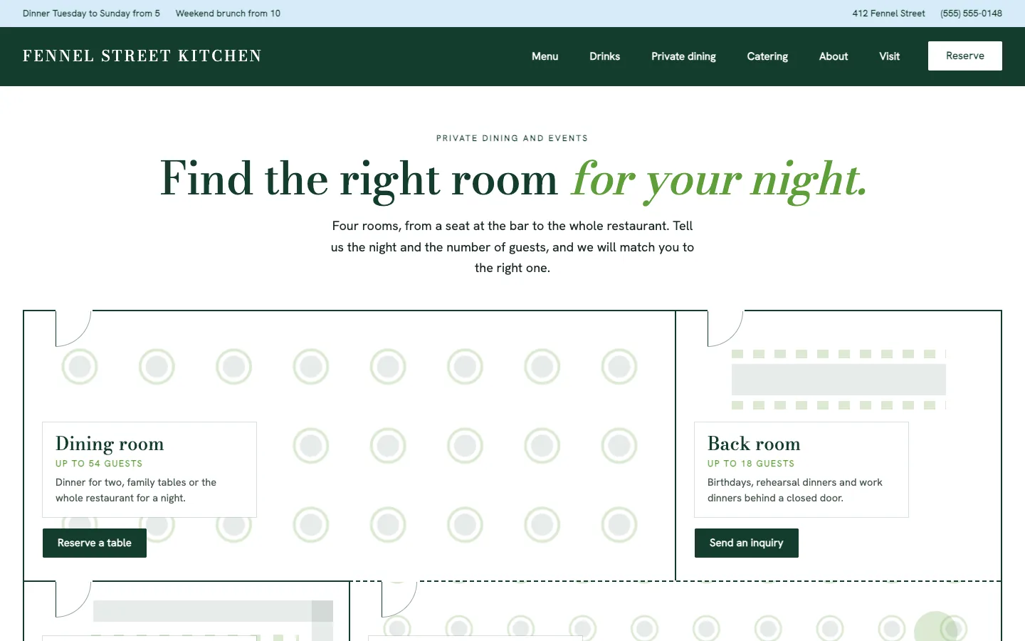 Fennel: Home / find the right room