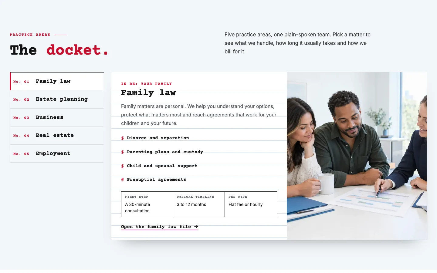 Folio: The docket / switcher