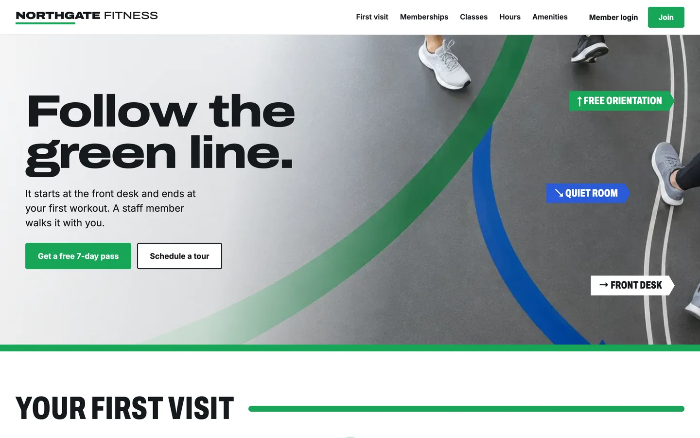 Greenline website template homepage