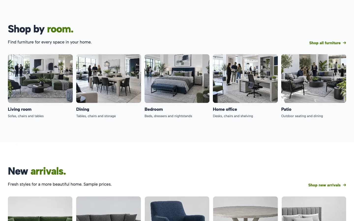 Holloway: Shop by room