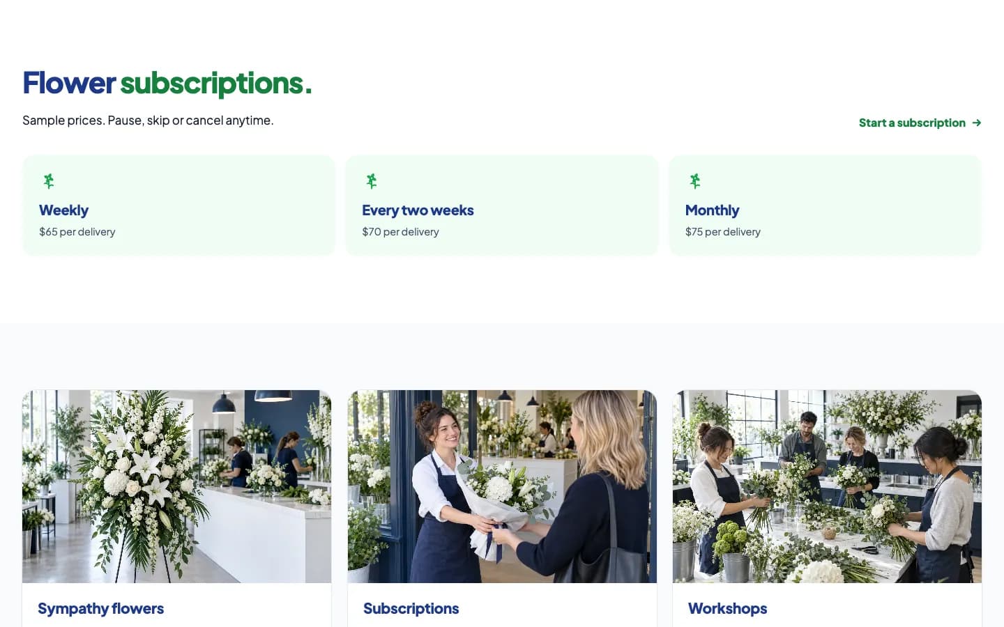 Linden: Flower subscriptions