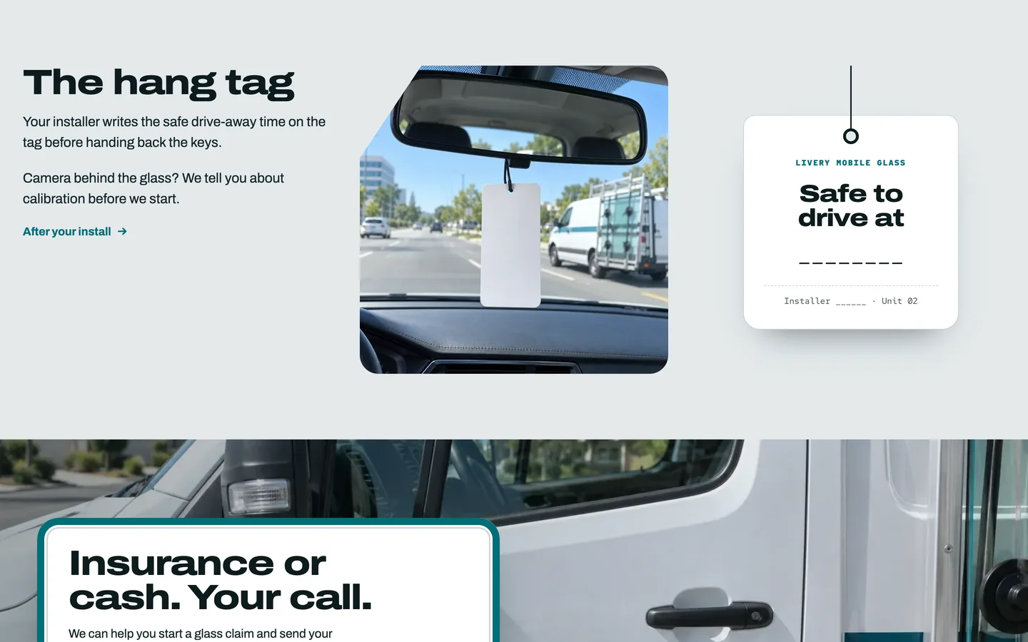 Livery: The hang tag
