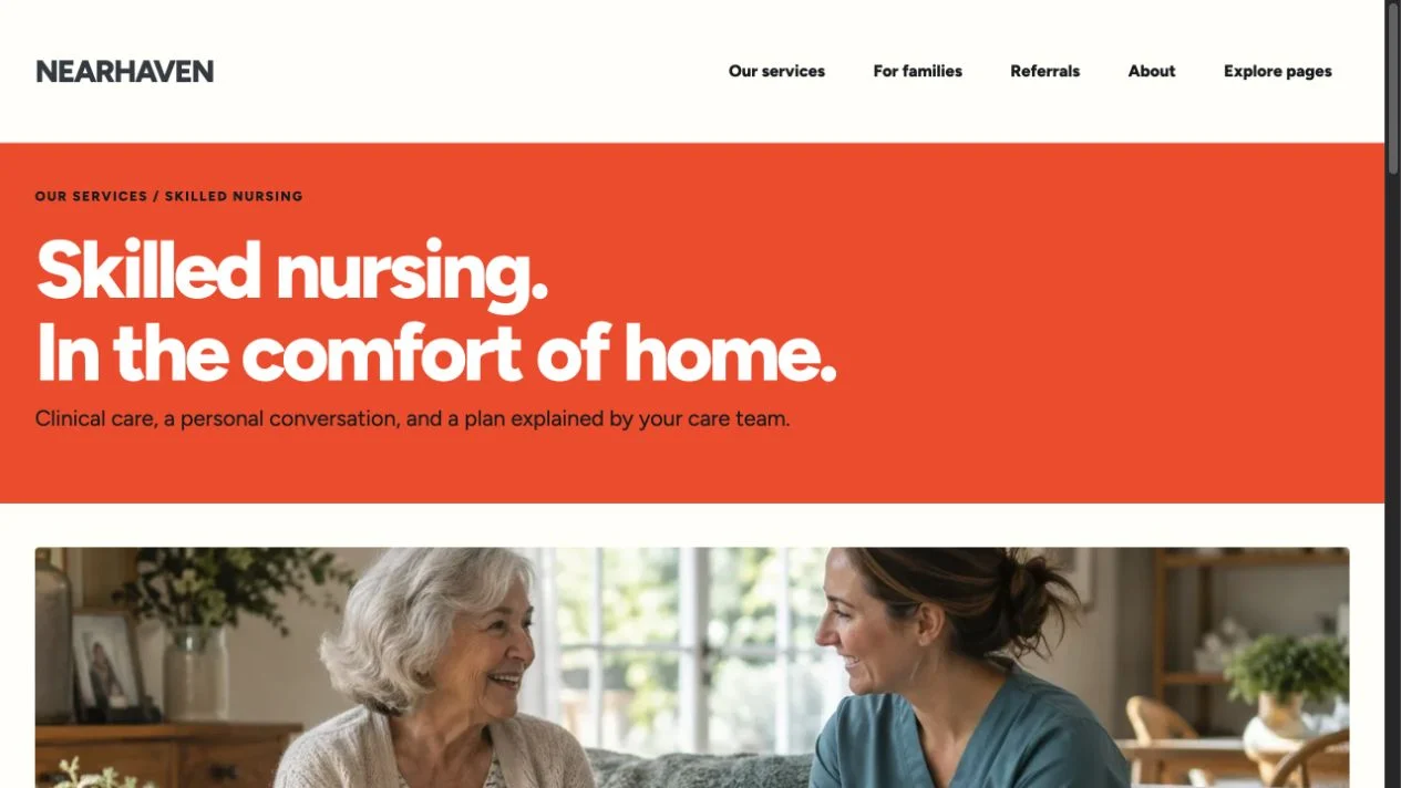 Nearhaven: Skilled nursing page