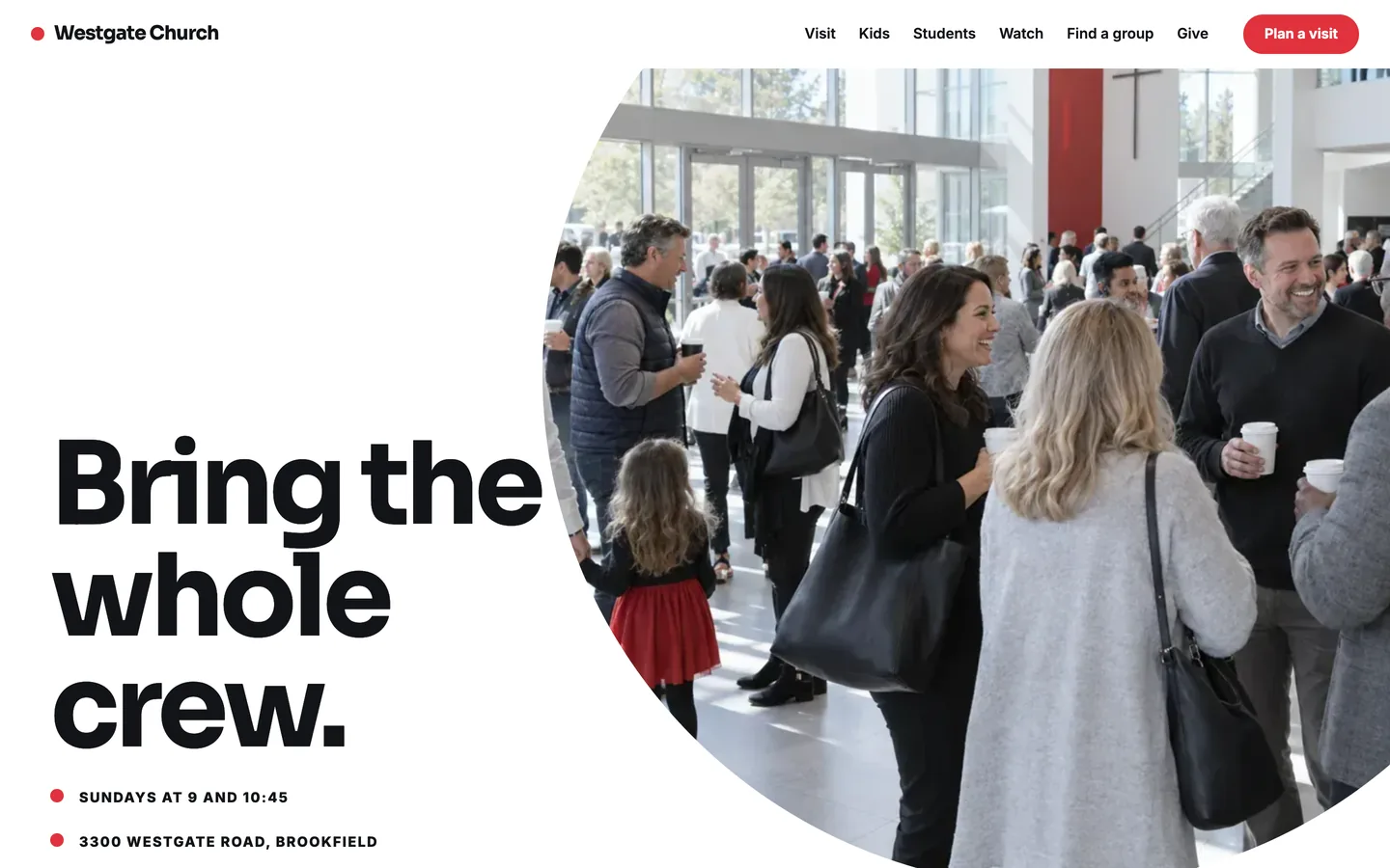 Orbit website template homepage