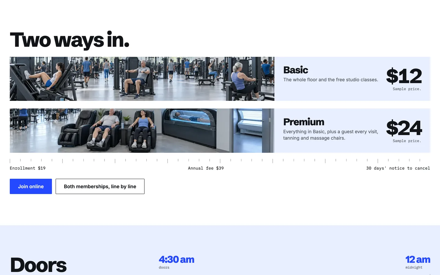 Panorama: Two ways in