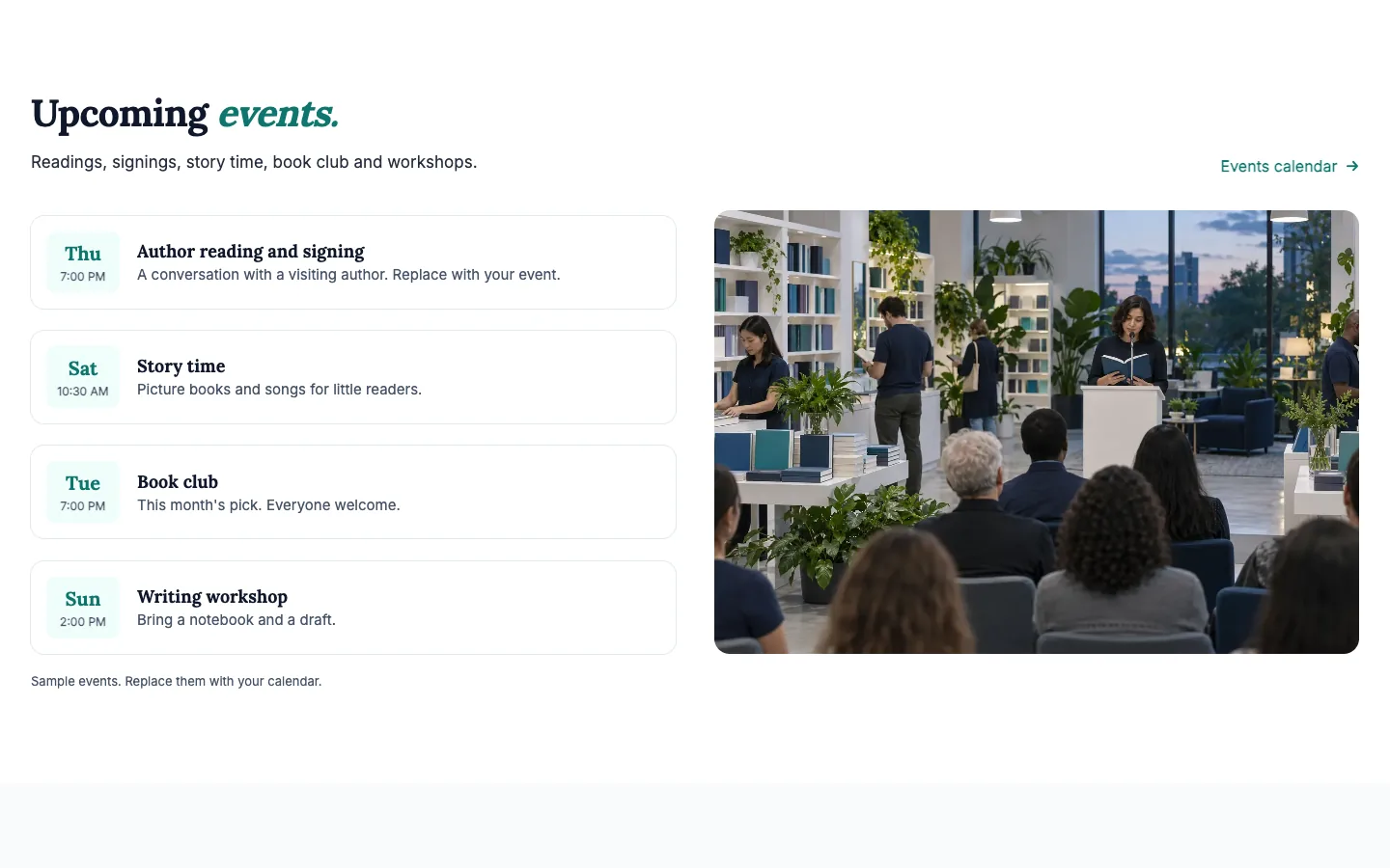 Paperleaf: Upcoming events