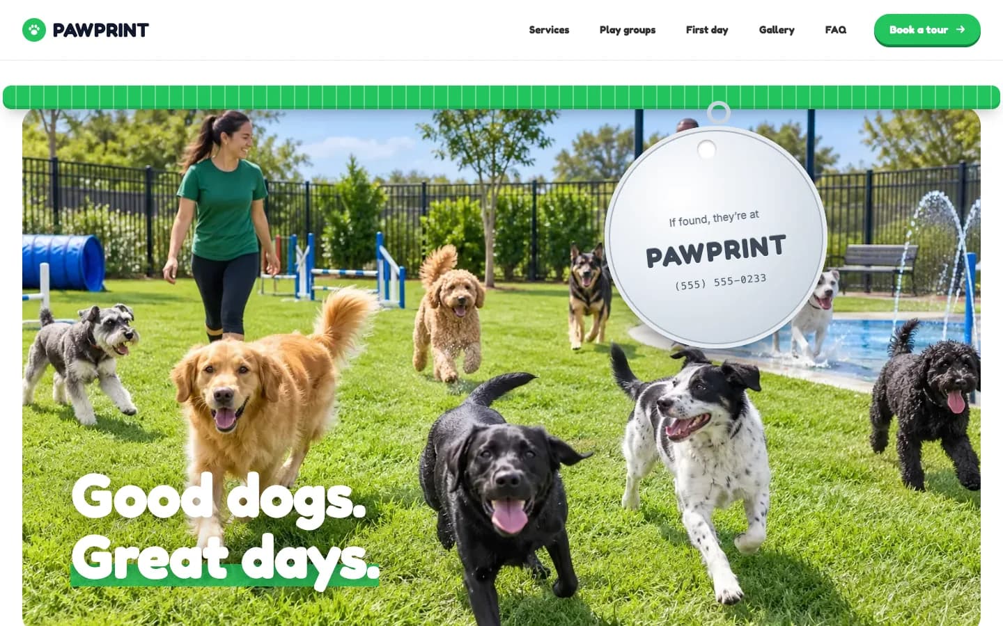 Pawprint: Home / collar tag