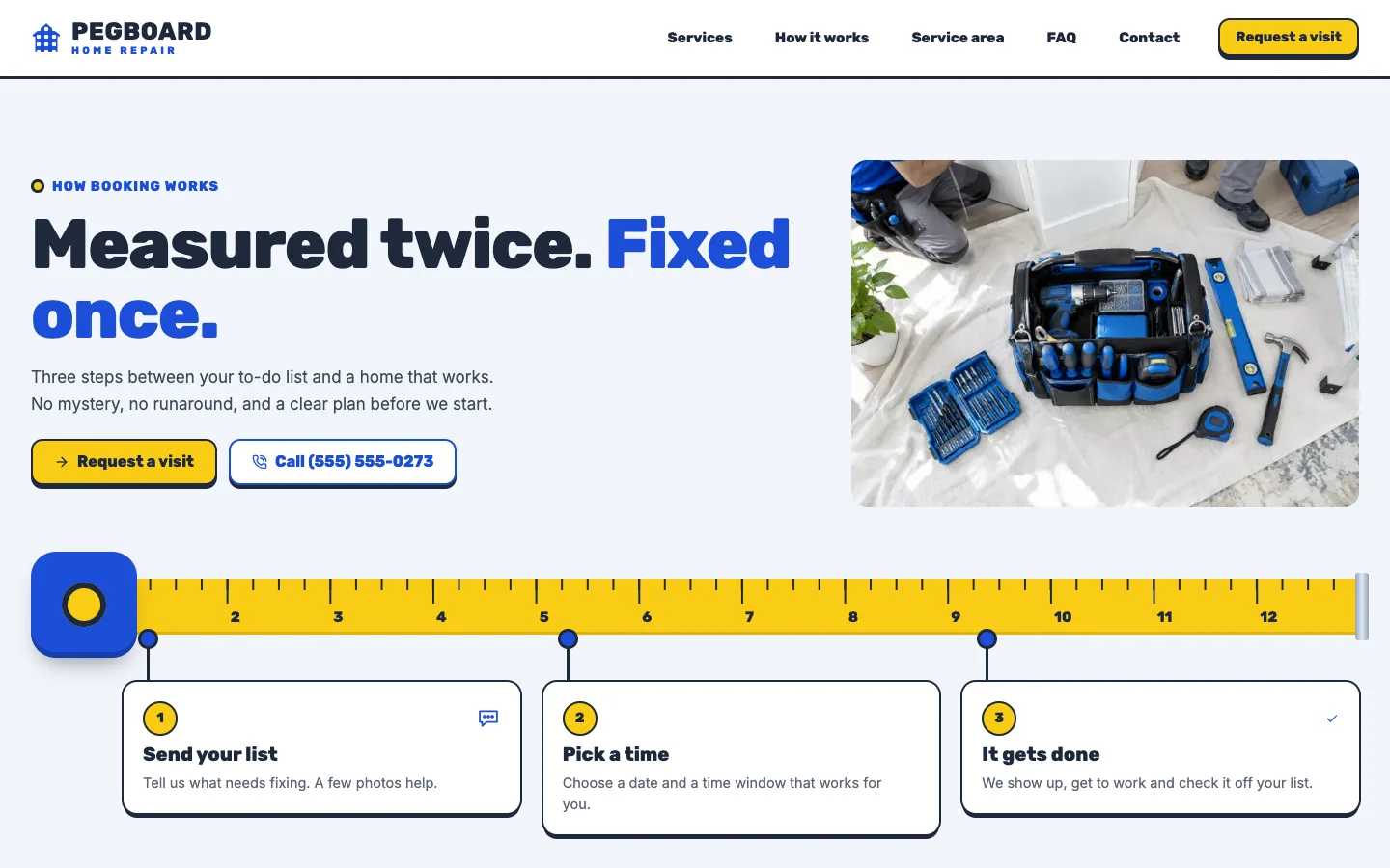 Pegboard: Home / tape measure