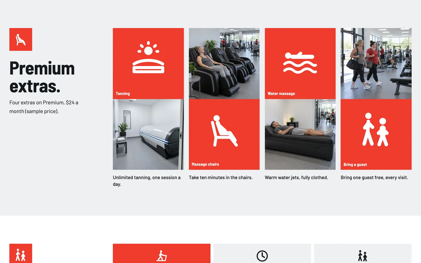 Pictogram: Premium extras