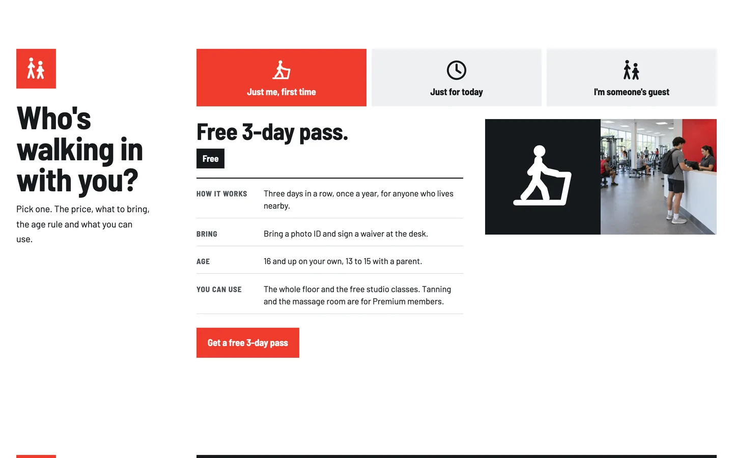 Pictogram: Who's walking in with you?