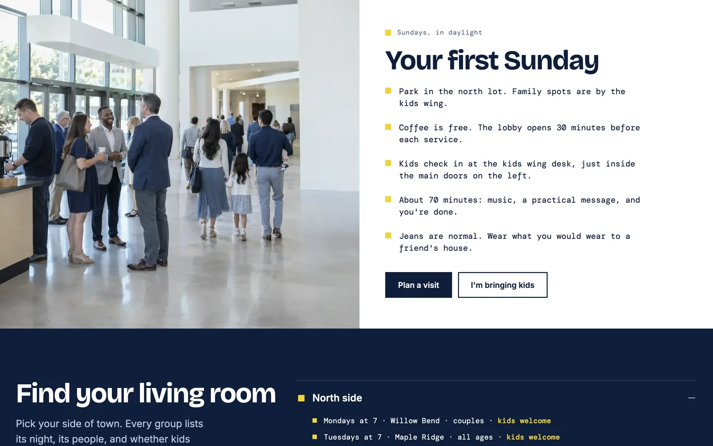 Porchlight: Your first Sunday