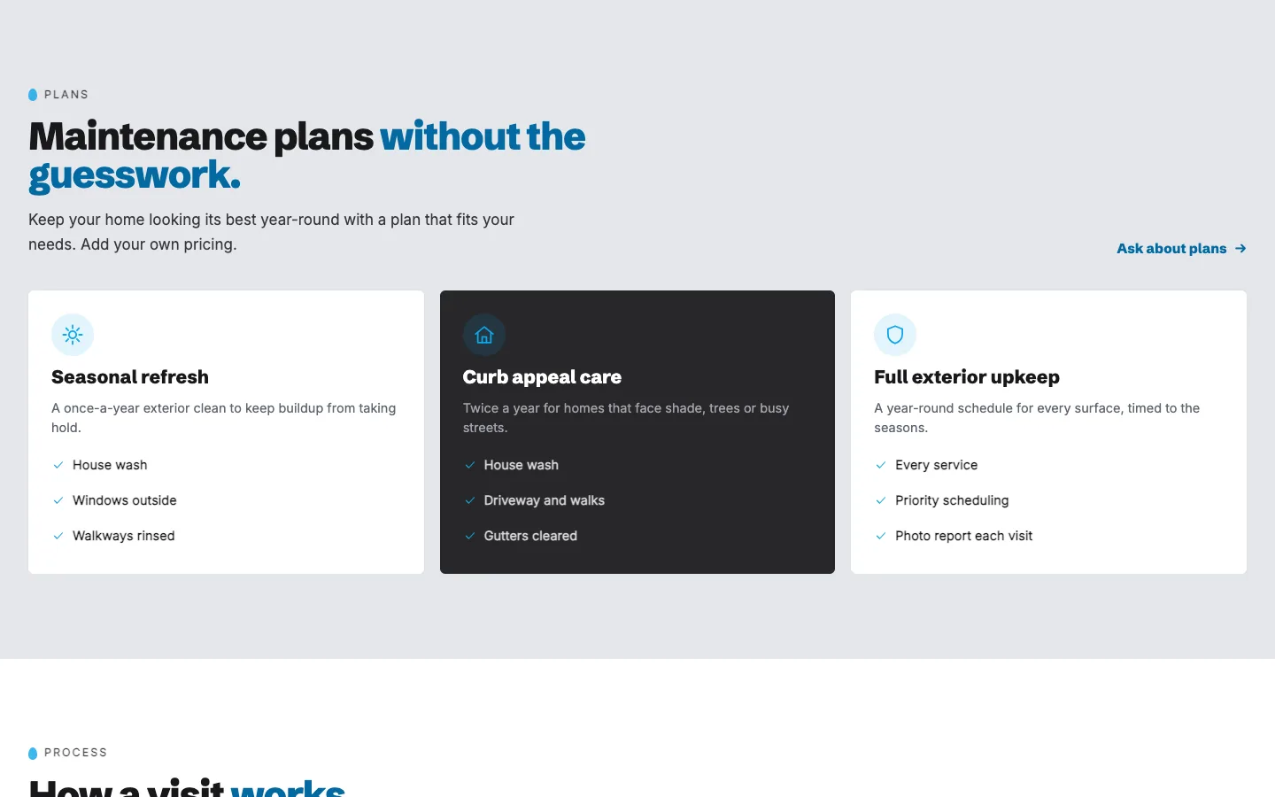 Rinse: Maintenance plans