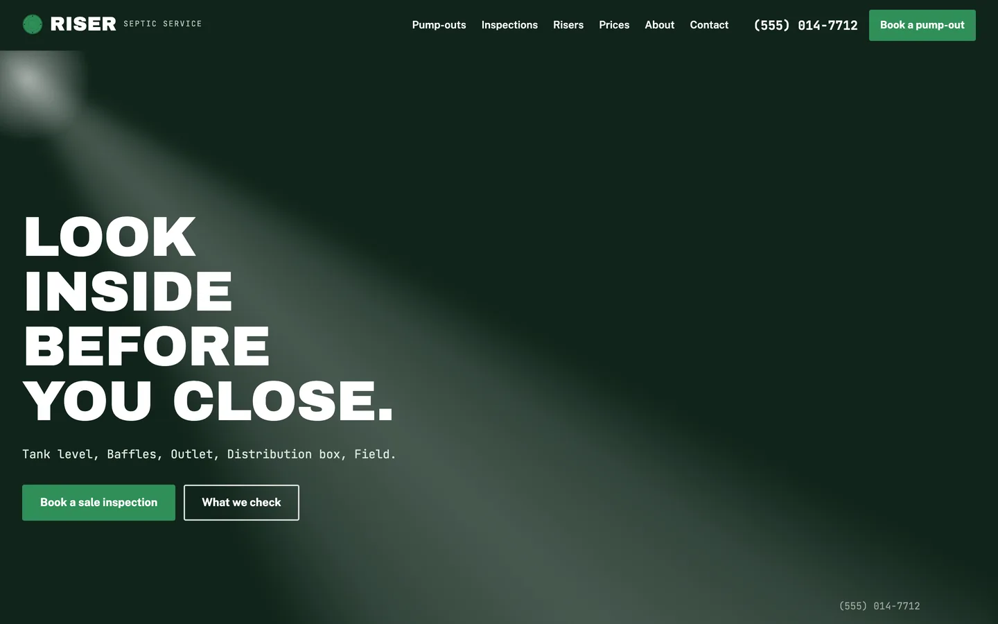 Riser: Home / look inside before you close