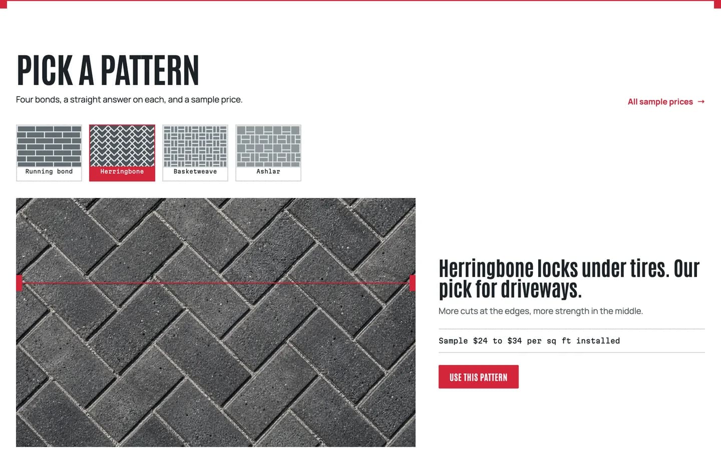 Stringline: Pick a pattern