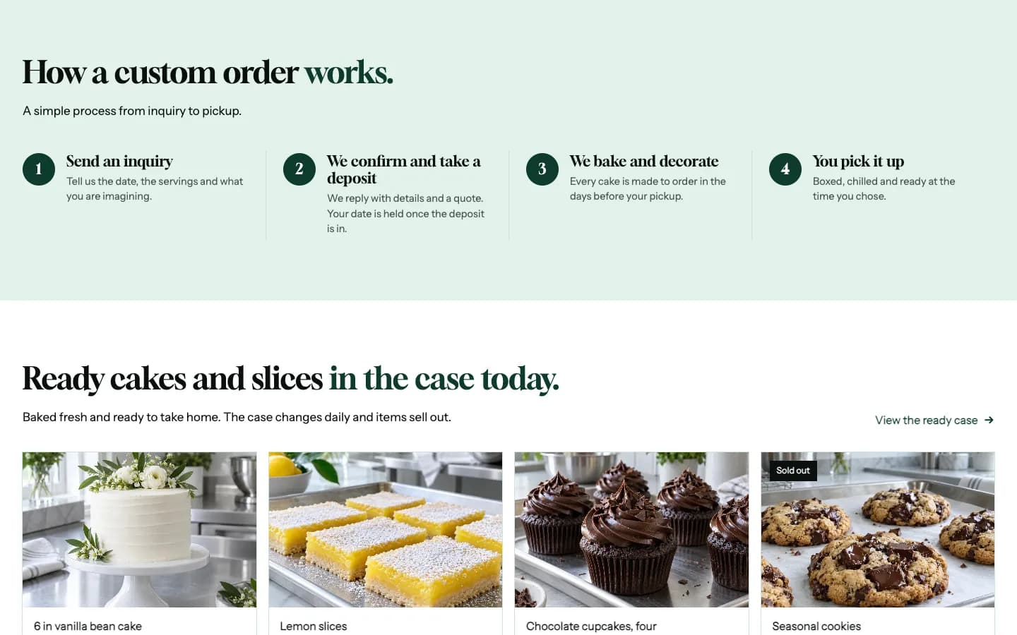 Whisk: How a custom order works