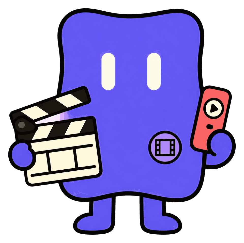 Miles, the Video Editor AI employee, with clapperboard and play remote
