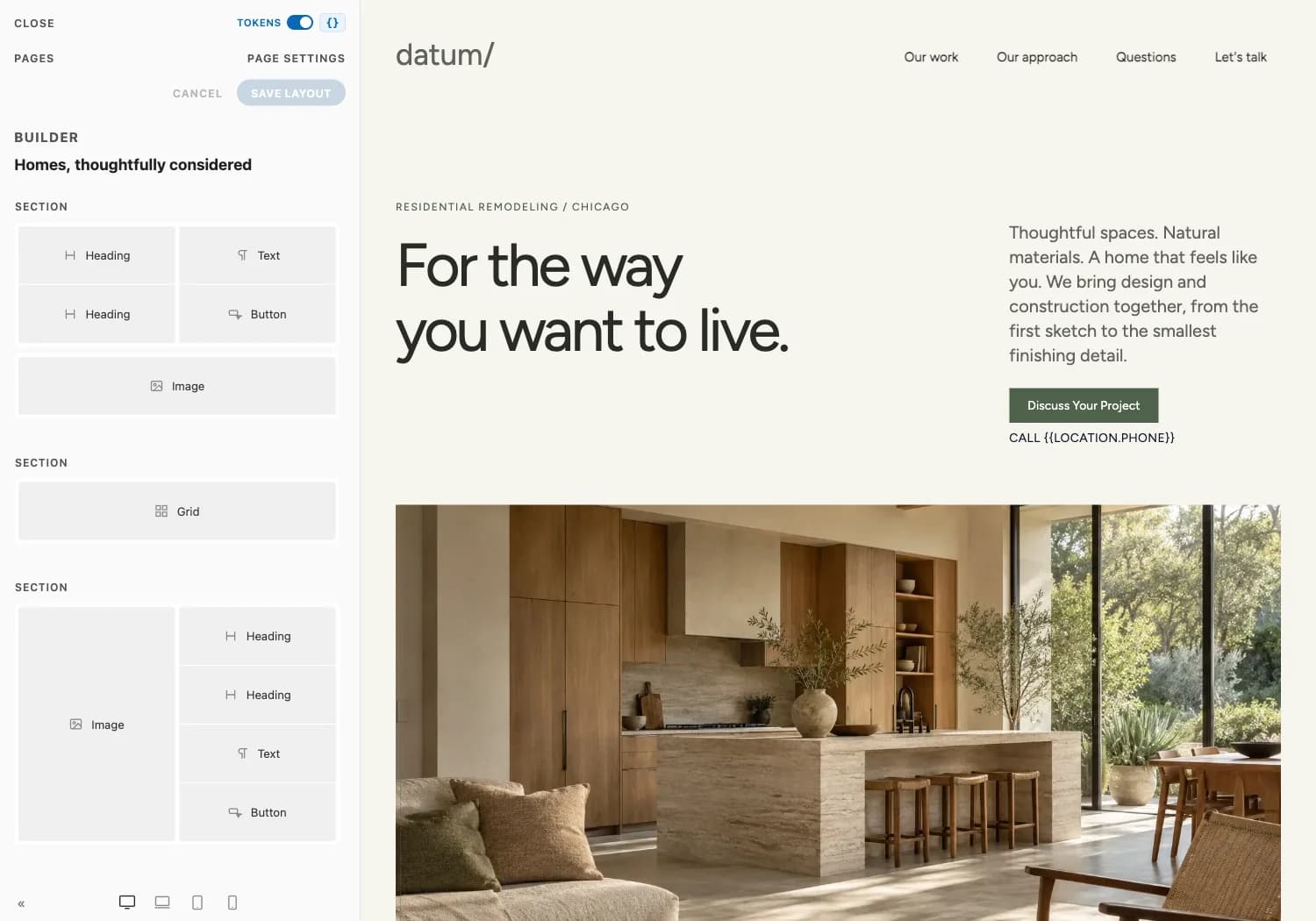 Datum: In the Seedly builder