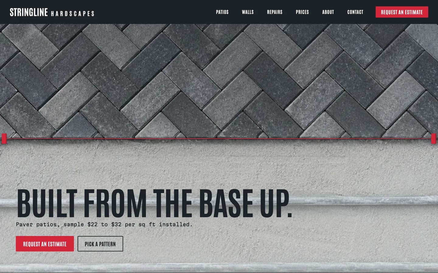 Stringline website template