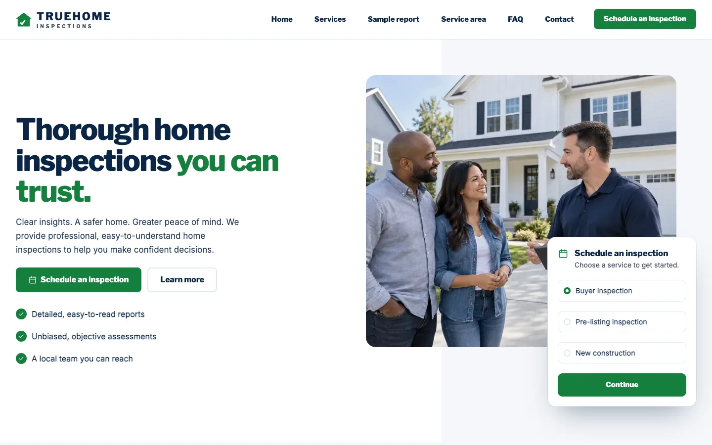 Truehome website template
